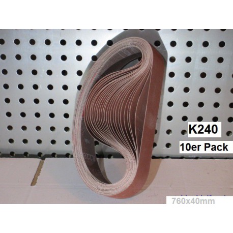 K 240 Aluoxid Schleifband 760x40mm K 240 Aluoxid Schleifband 760x40mm